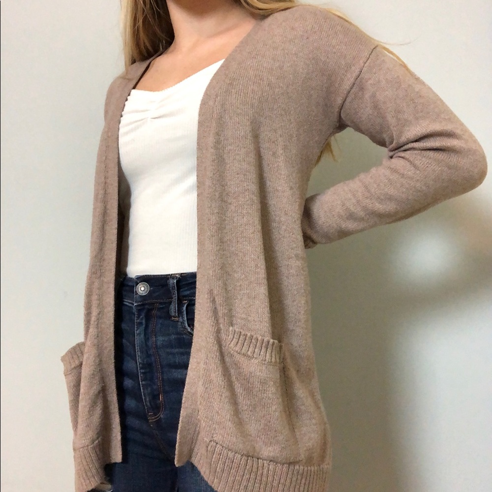 Dusty Tan Old Navy Girls Cardigan